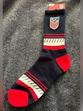 🇺🇸NWT-USA Soccer Crew Socks- Large